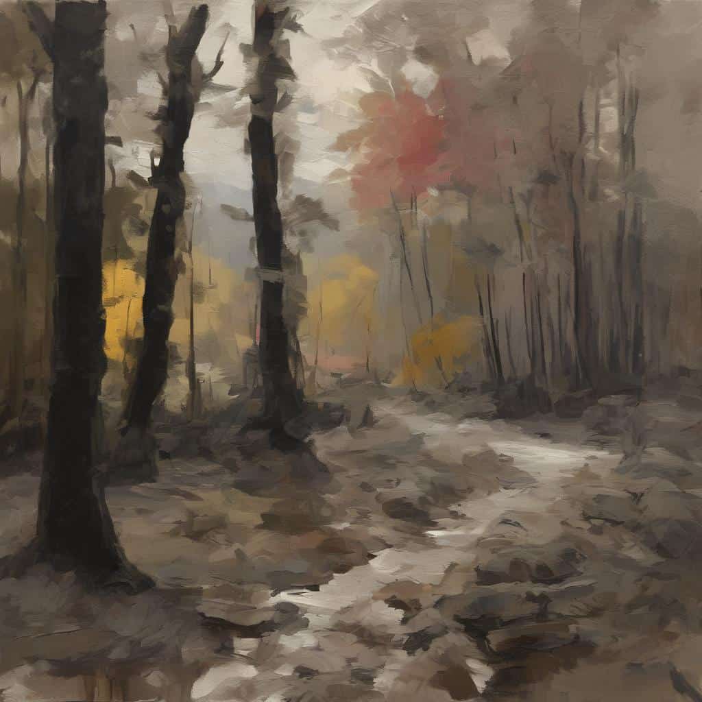 Χαρακτηριστικό τοπίο σε τέχνη που ανανεώσε τη σύγχρονη τέχνη, με έμφαση στα φυσικά τοπία και τις παλέτες χρωμάτων.